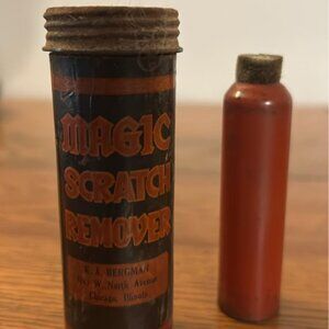 Vintage Decor Tin Magic Scratch Remover Wood Stain RA Bergman 4043 W North Chica